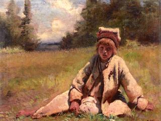Peasant Boy in a Meadow