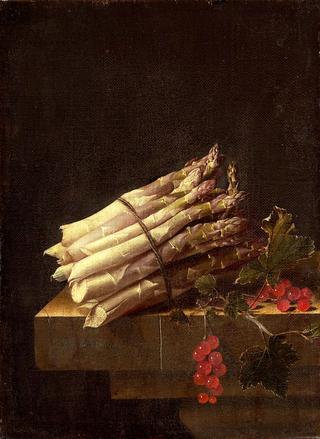 Still Life with Asparagus and Red Currants
