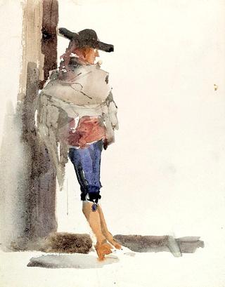 Spaniard Leaning on a Wall (Study)