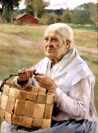 Old Woman with a Splint Basket