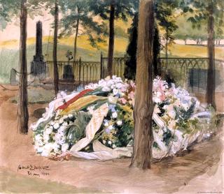 Alexandra Edelfelt's decorated tomb