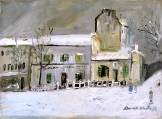 The Lapin Agile in the Snow, Montmartre