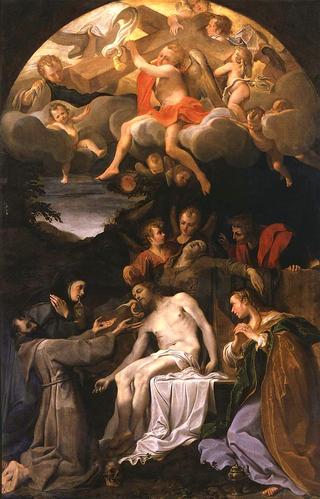 The Deposition with Saints