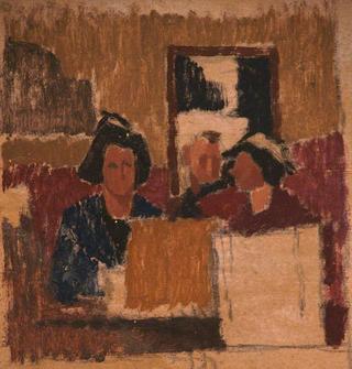 Three Figures in a Room