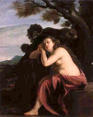 The Penitent Magdalene in a Landscape
