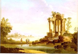 Landscape with Temple in Ruin