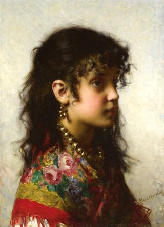 Girl with Brass Necklace