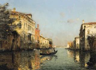 A Gondolier on a Venetian Backwater