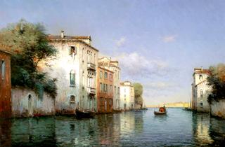 Golden Light on a Venetian Canal