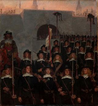 1658年，学生们离开哥本哈根保卫哥本哈根