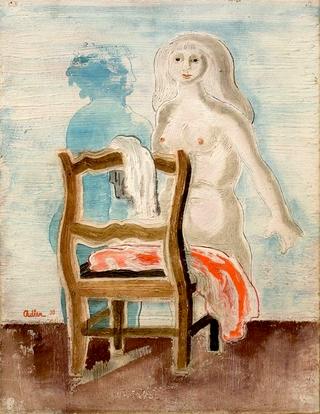 Nude with Chair and Red Cloth
