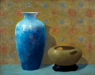 Still Life, Two Oriental Vases