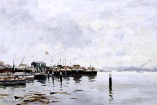 Barges at Anchor, Amsterdam