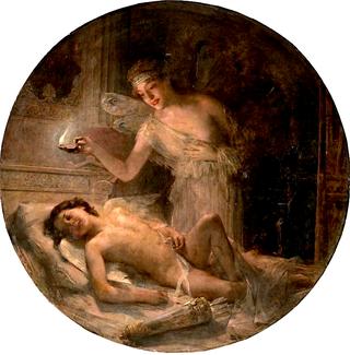 Psyche discovers Cupid