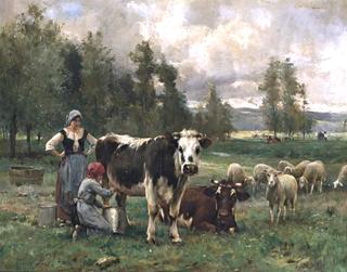Milkmaids in the Pasture
