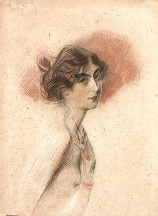 Young Female Nude in Profile