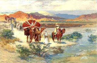 A Caravan in the Desert
