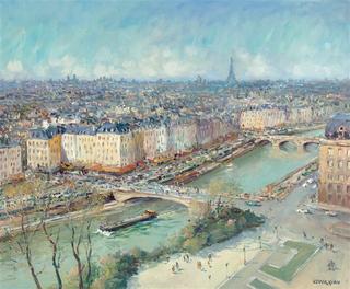 Paris, la Seine, view from the Notre Dame