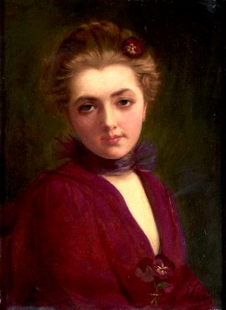 Portrait of a Young Woman in Mauve
