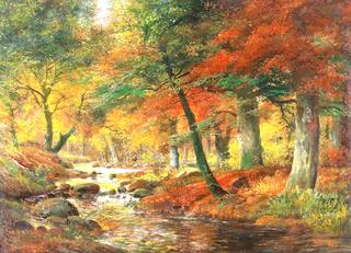 River Landscape in Autumn