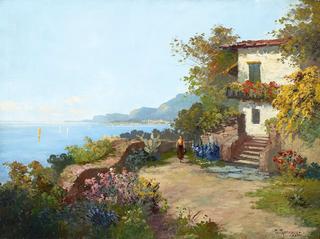 Girl at Lake Como