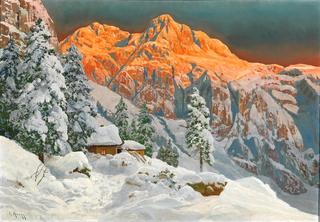 Mountain Landscape in Winter