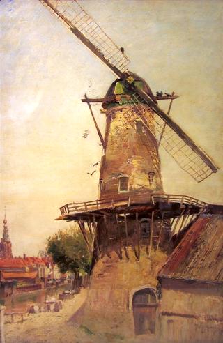 Windmill by the Canal