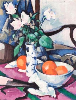Still Life with Roses and Oranges