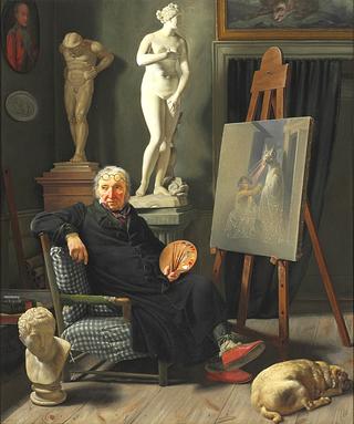 Lorentzen in his Studio