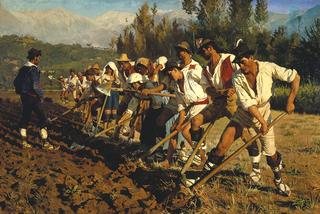 Italian field laborers. Abruzzo