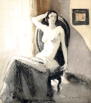 Seated nude