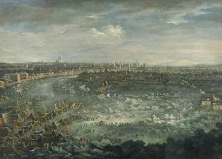 1739年大霜冻期间的泰晤士河