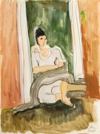 Woman Seated in a Doorway
