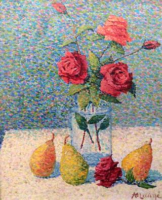 Still Life with Roses and Pears