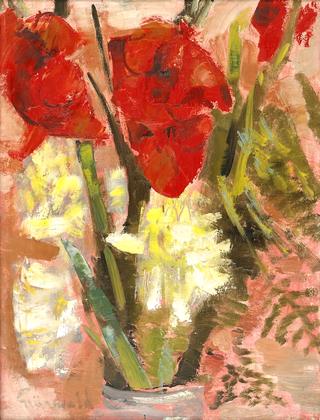 Floral Still Life with Amaryllis