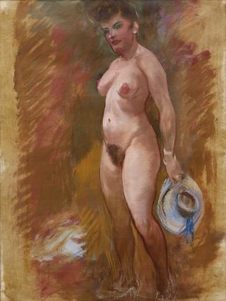 Nude with Hat in Her Hand