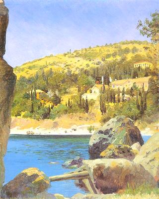 Landscape with Cypress Trees