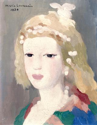 Head of a Girl with Pearls