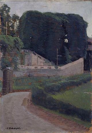 Landscape with Road Curving