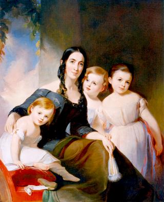 詹姆斯·罗布太太和她的三个孩子