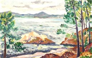 The Gulf of Saint-Tropez from l'Oustalet