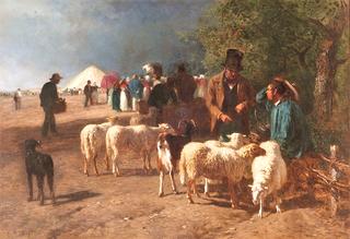 诺曼底的绵羊市场