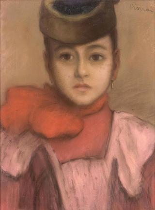 Girl with Pink Bow