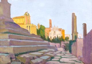View of the Roman Forum from the Curia