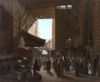 Mosque of Sultan El-Gourieh and Fabric Bazaar in Cairo