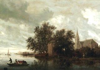 Church by a River