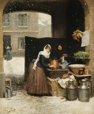 The Milk Seller in Winter