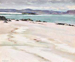 Iona, white sands looking east