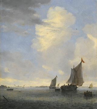 Wijdschip and Other Ships at the Mouth of an Estuary