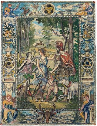 Tapestry design for Diane de Poitiers: Screen 1